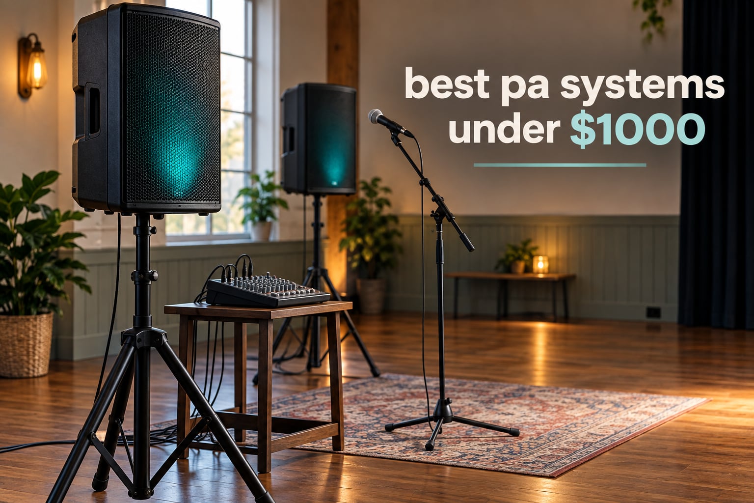 12 Best PA Systems Under $1000 (September 2026)