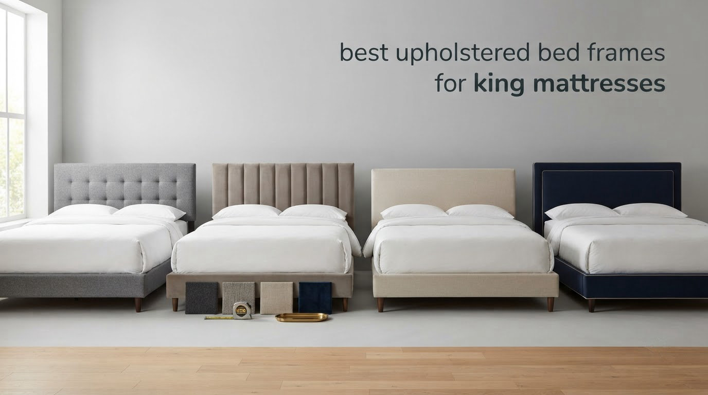 12 Best Upholstered Bed Frames for King Mattresses (October 2026)