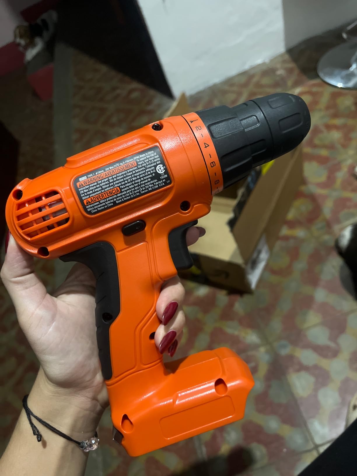 BLACK+DECKER 20V MAX* POWERCONNECT Cordless Drill Driver Kit with Drill Bit Set and Sockets, 100 pc. Tool Kit for Home, Battery and Charger Included, Orange (BDC120VA100) customer photo 2