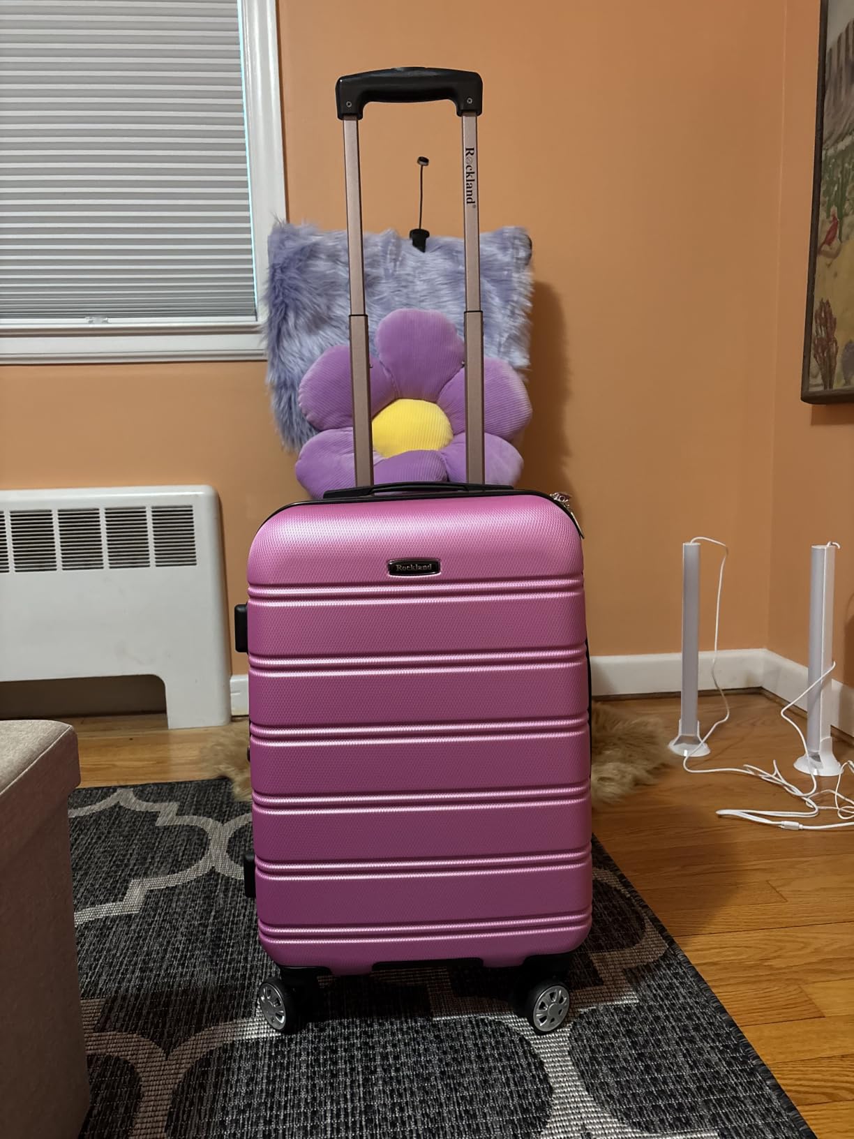 Rockland Melbourne Hardside 2 Piece Expandable Spinner Wheel Luggage Set, (20