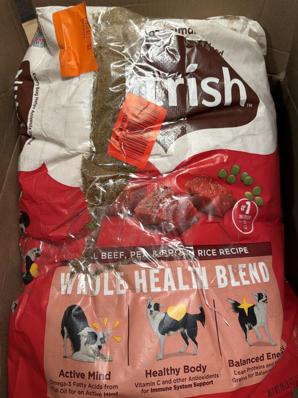 Nutrish Dry Dog Food, Beef, Pea & Brown Rice, 40 lb. Bag (Rachael Ray) customer photo 2