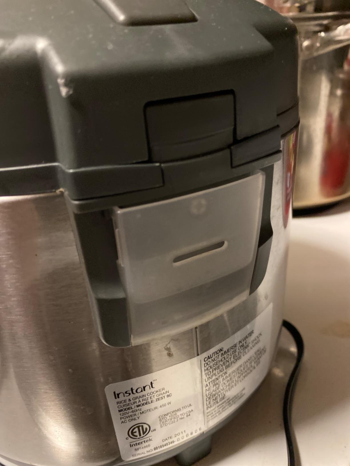 Instant Pot Zest 8 Cup One Touch Rice Cooker, From the Makers of Instant Pot, Steamer, Cooks Rice, Grains, Quinoa and Oatmeal, 8-cup cooked/4-cup uncooked, No Pressure Cooking Functionality customer photo 1