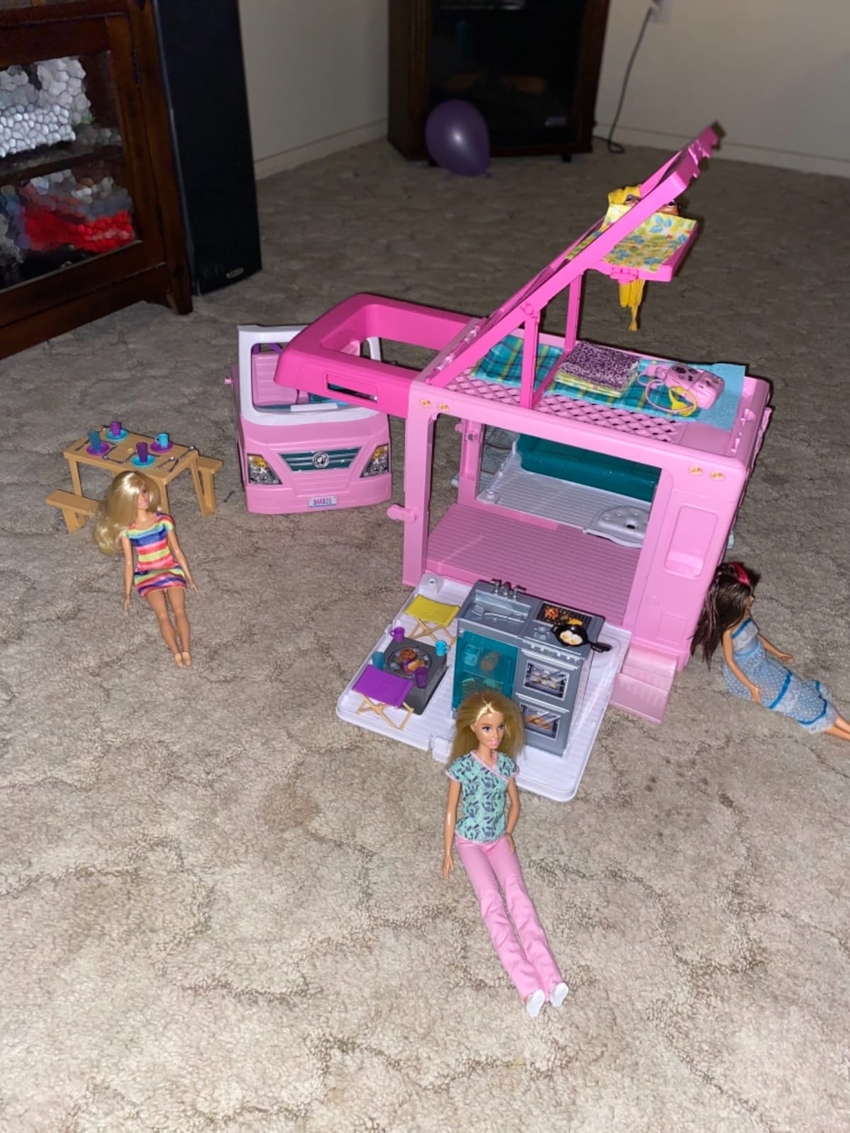 Barbie 3-in-1 DreamCamper Vehicle, Approx. 3-ft, Transforming Camper with Pool, Truck, Boat and 60 Accessories, Makes a Great Gift for 3 to 7 Year Olds customer photo 1