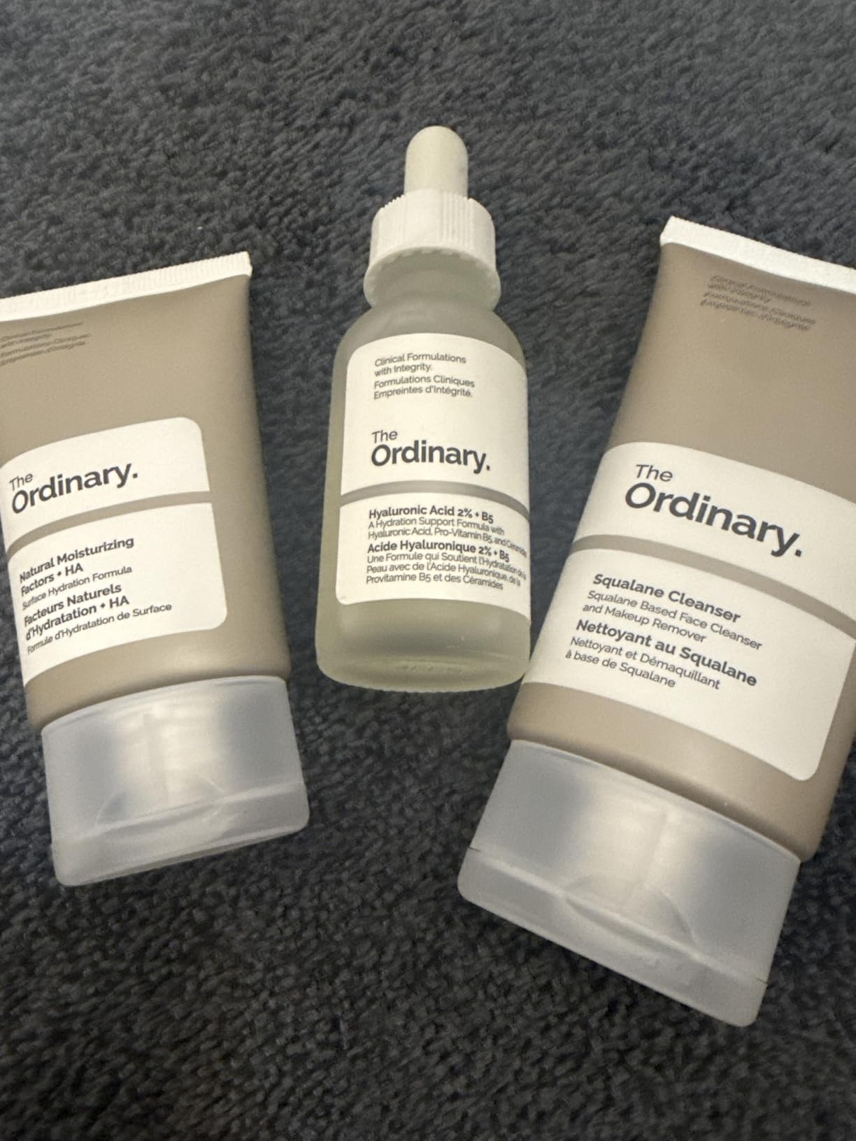The Ordinary The Daily Set, Daily Skincare Routine with Squalane Cleanser, Hyaluronic Acid 2% + B5, and Natural Moisturizing Factors + HA | Skin Care Set customer photo 2