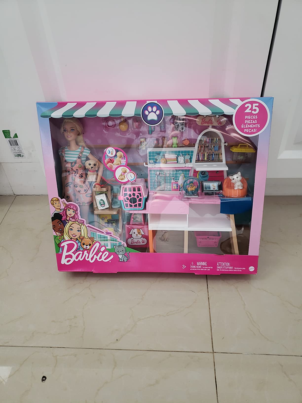 Barbie Doll (11.5-in Blonde) and Pet Boutique Playset customer photo 2