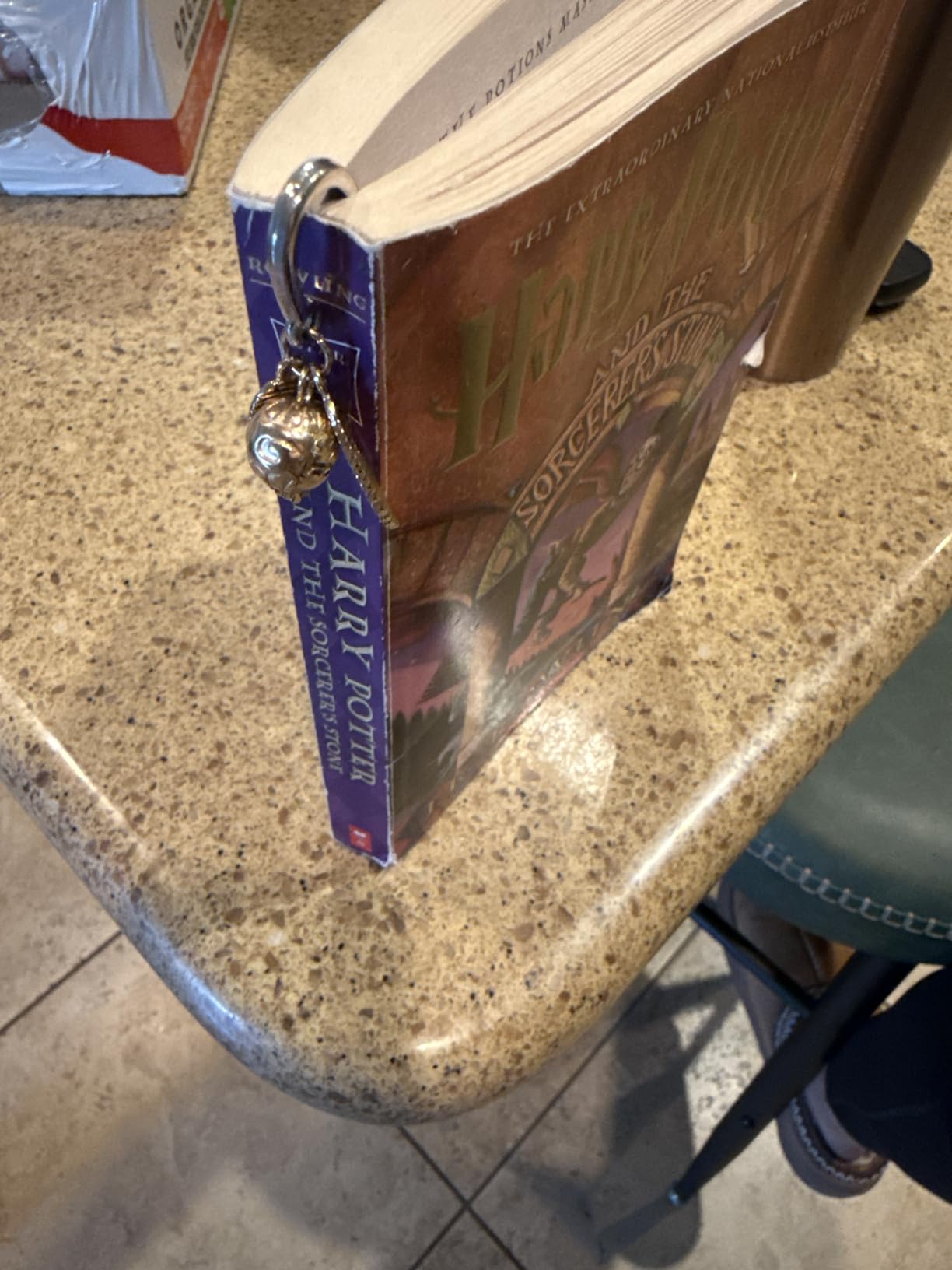 Harry Potter Metal Bookmark with Hanging Charm Golden Snitch Hogwarts Reading Gifts Christmas Stocking Stuffers Book Lovers Gift Box customer photo 1