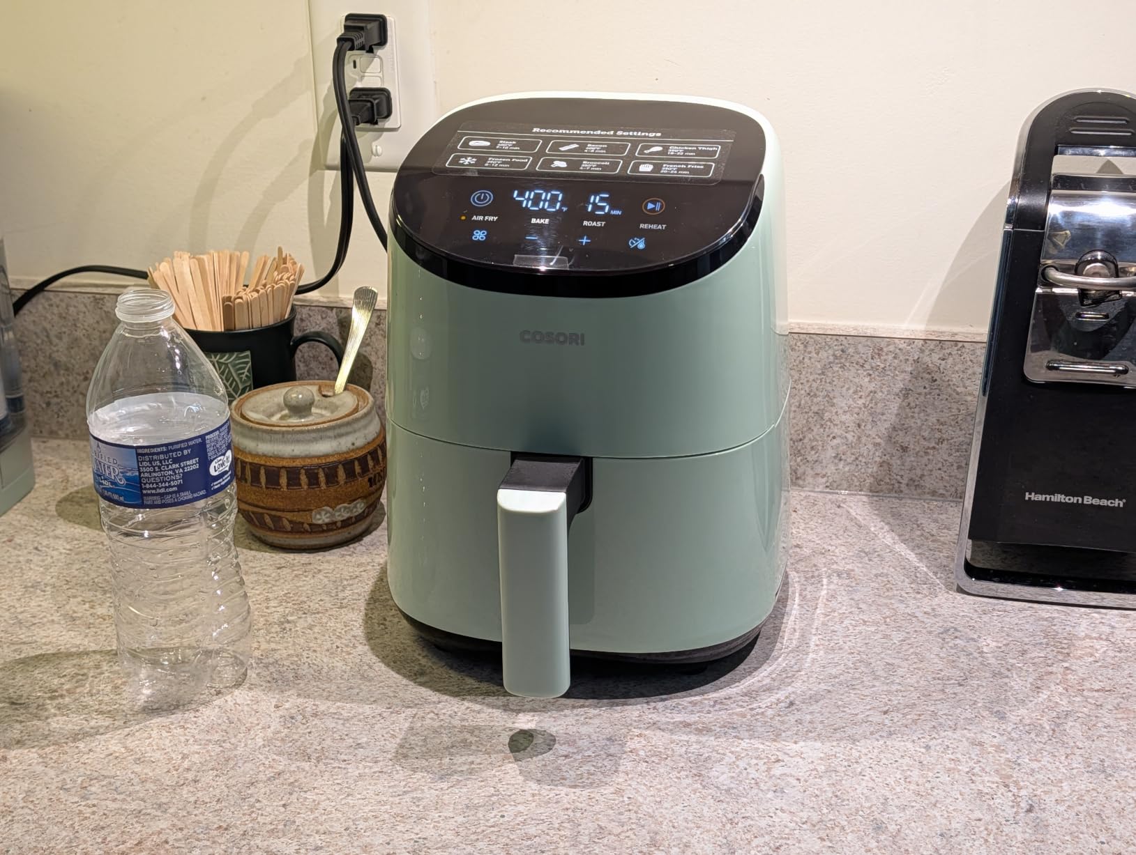 Cosori Lite 2.1 Qt Small Air Fryer, Ceramic Coating, 4-in-1, 97% less oil customer photo 1
