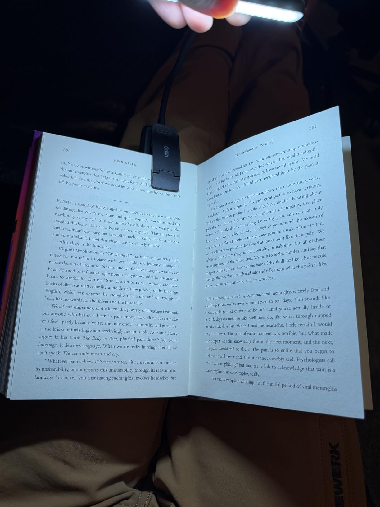 Gritin 19 LED Rechargeable Book Light for Reading in Bed customer photo 2