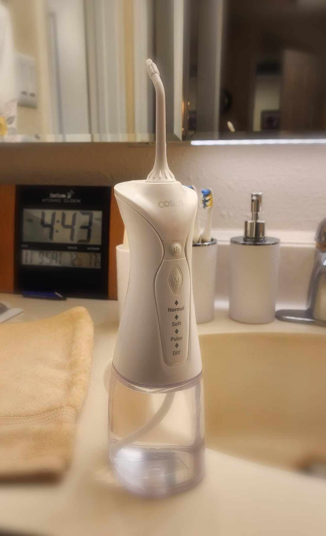 COSLUS C30 Water Dental Flosser, Upgraded DIY Mode, Black, 1Pcs customer photo 1