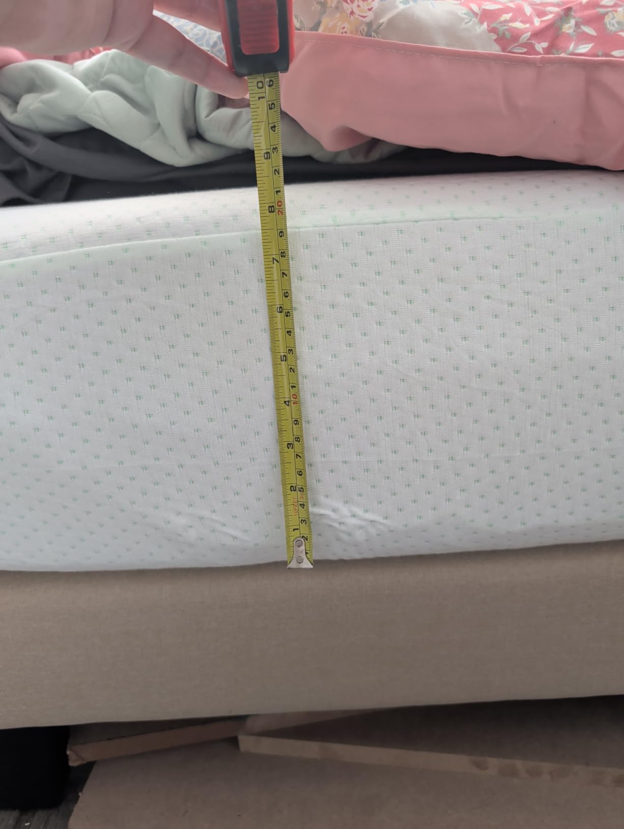 Zinus AZ-BTCM-10F Memory Foam 10 Inch Green Tea Mattress, Full, White customer photo 2