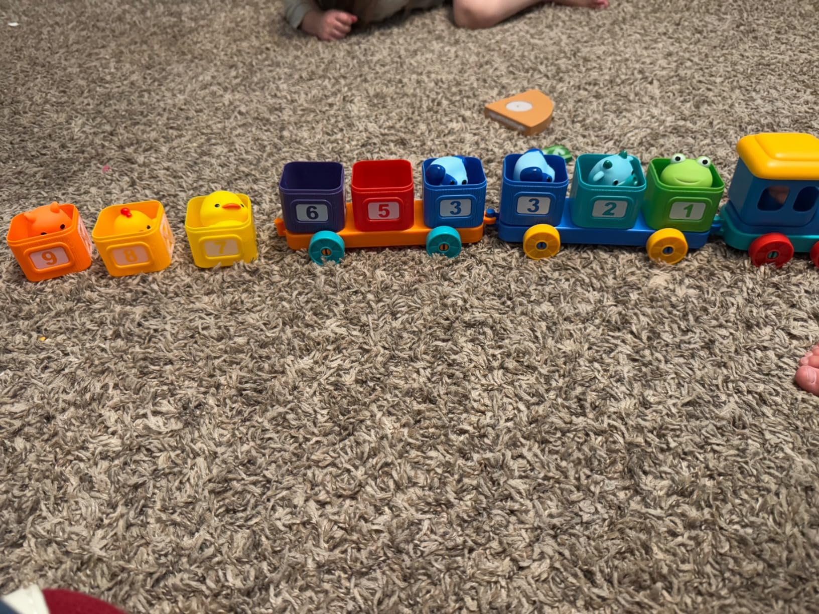 Play-Act Learning Toys for 1 2 3 Years Old, Counting, Matching & Sorting Montessori Learning Farm Train Including 9 Farm Animals, Birthday Gift for Baby Boys Girls customer photo 1