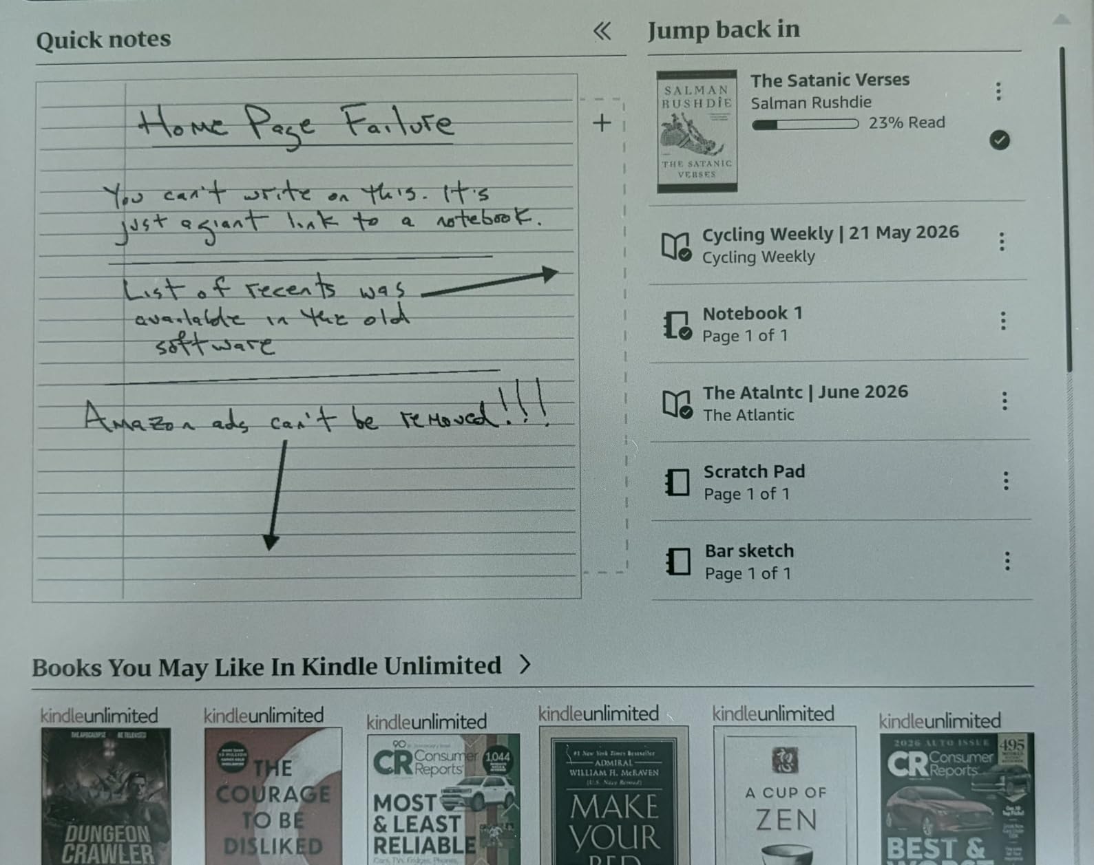 Amazon Kindle Scribe Colorsoft 64GB (newest model) — 11” paper-like color display with front light — One notebook to replace them all — Write in notebooks, docs, and books. Pen included - Fig customer photo 1
