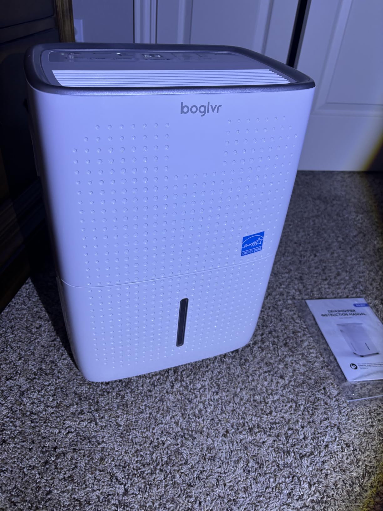 6000 Sq.Ft. Energy Star Dehumidifier for Basement, Max 100Pint/Day Smart WiFi Dehumidifier with Drain Hose, Voice & APP Control, Adjustable Humidistat for Home, Bedroom, Bathroom, Garage, RV(White) customer photo 2
