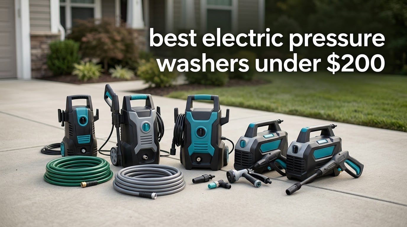8 Best Electric Pressure Washers Under $200 (October 2026)